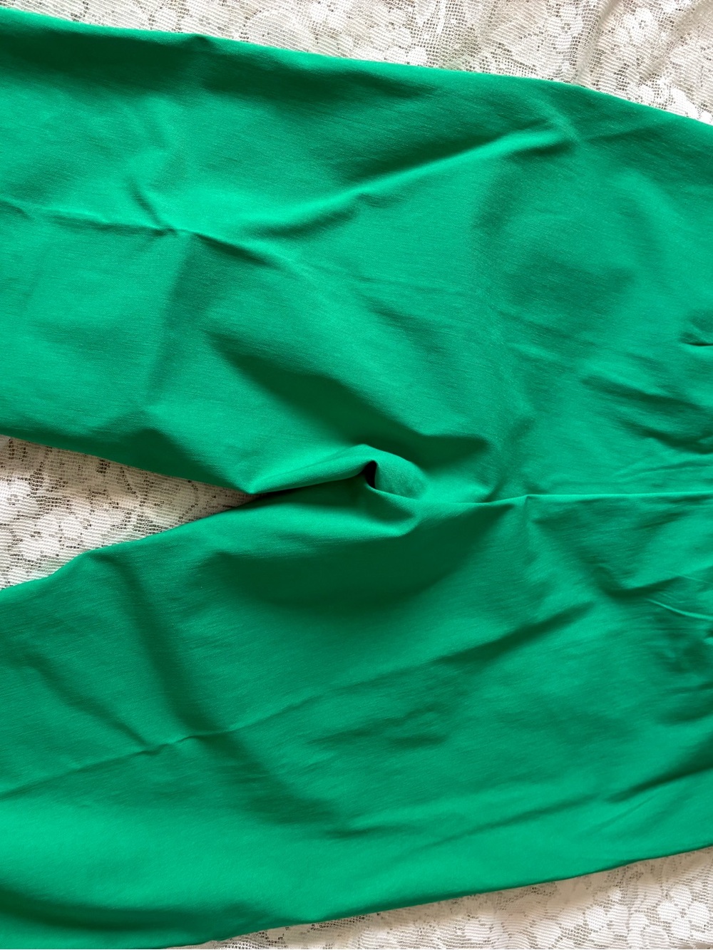 Counterparts kelly Green Cropped Pull-On Pants with Gold Buttons - Picture 6 of 6